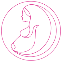 Logo kurzy predporodni hot pink